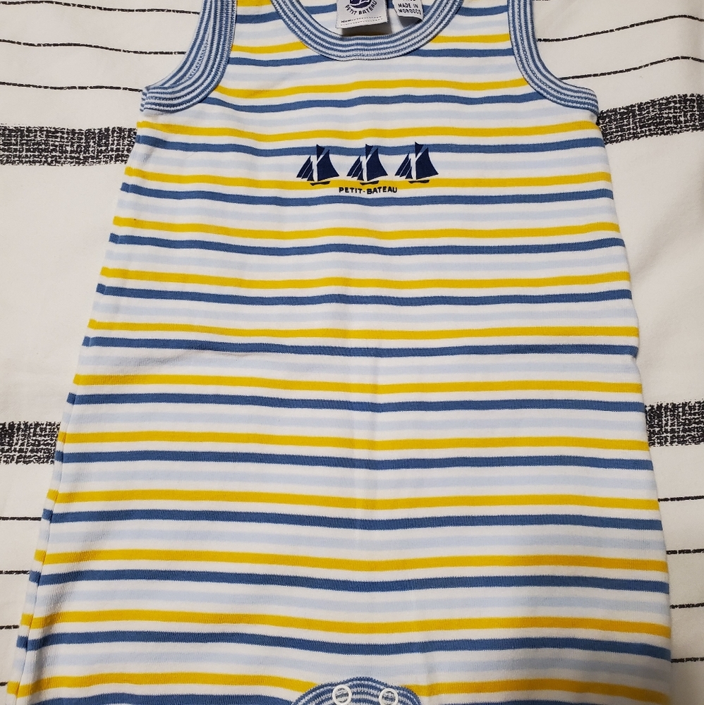 Like New Petit Bateau Boys Summer One Piece 6mp
